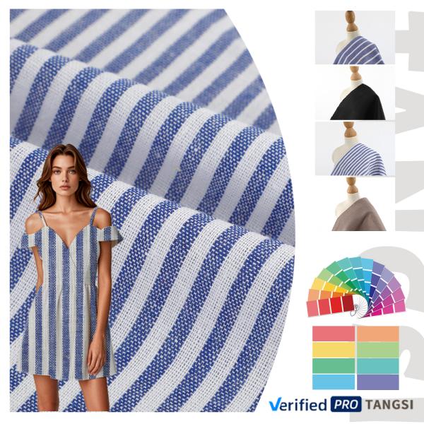 Normal Construction Men Blue Office Shirt 150gsm 21s Plain Two Tone Yarn Dyed Poly Cotton Oxford Fabric for Clothes