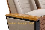 Home Furniture Auditorium Theater Seating Wooden Back Cold Rolled Steel Feet