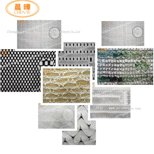 Raschel Mesh Fabric Machine , Blue Computerized Flat Knitting Machine
