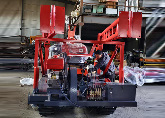 Rubber Tracked GY200 Core Drilling Machines Can Drill Rock Layers