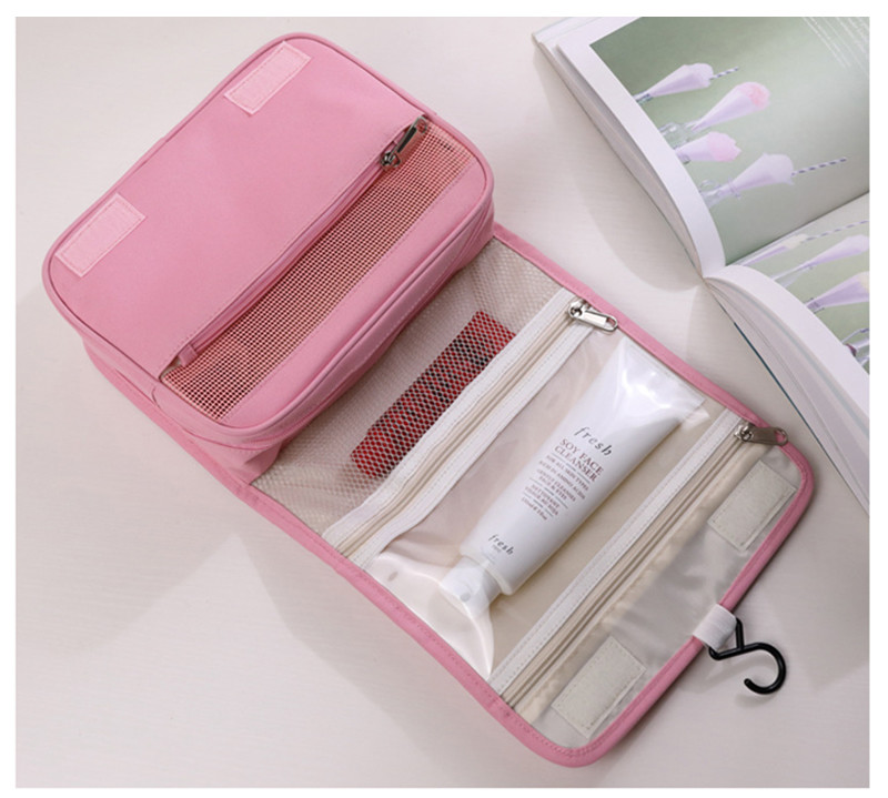 Lightweight Polyester Hanging Toiletry Travel Bag For Women