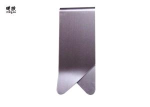 China Blank Metal Money Clip Paper Clip Fashionable Design Silver Material wholesale
