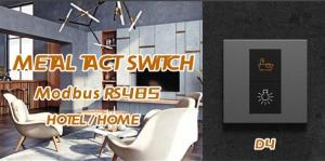 China Stainless Steel Surface Wall Light Switch 12V DC 2 / 3 / 4 Gang Button Anti Glare wholesale