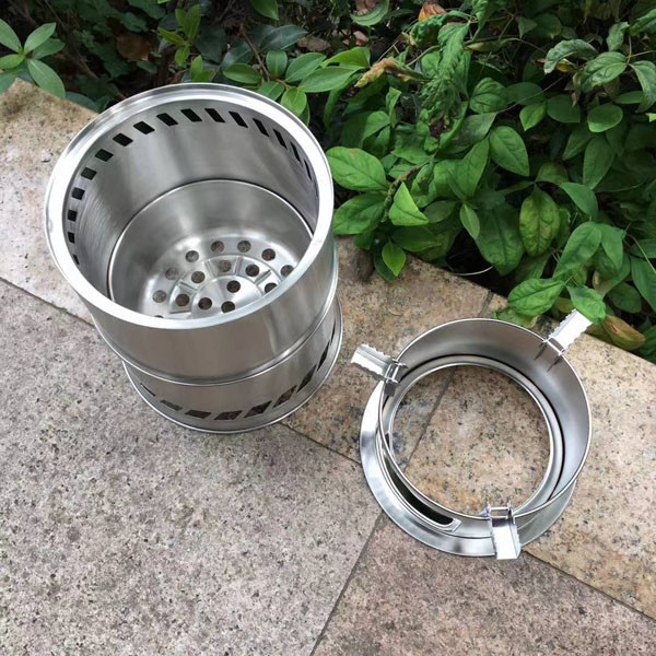 Portable Smokeless Fire Stove 11 Inch 3 Hour Bonfire Outdoor Pit Folding