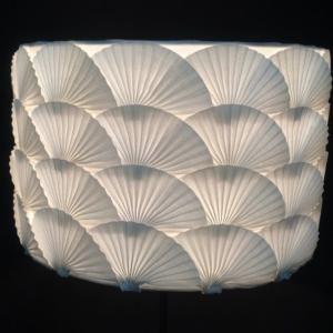 China E27 White Bedside Lamp Shades D300*200mm Cotton Felt Shell wholesale