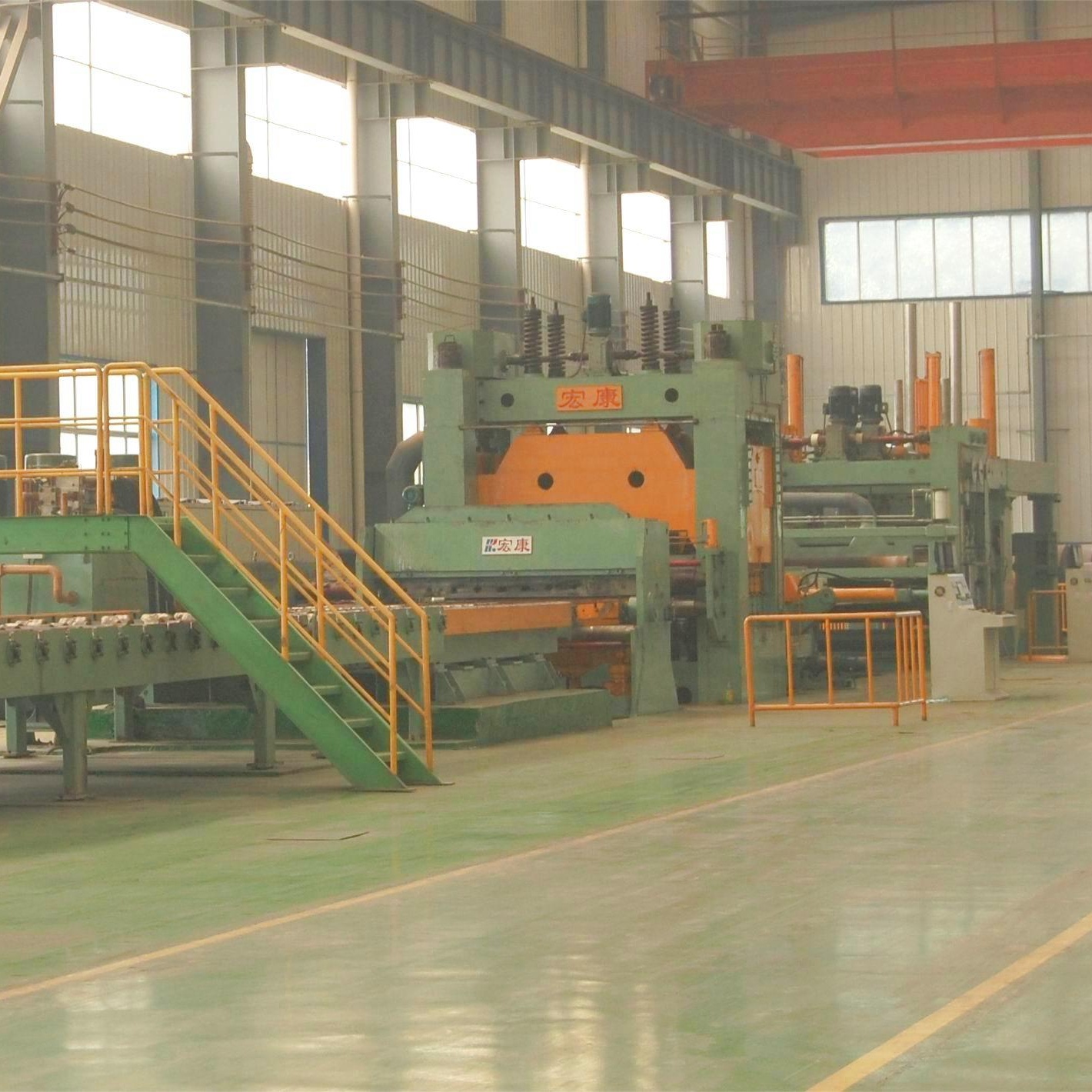 Precision Leveling Mobile Shear Production Line for Metal Coil Uncoiling in Steel Mill