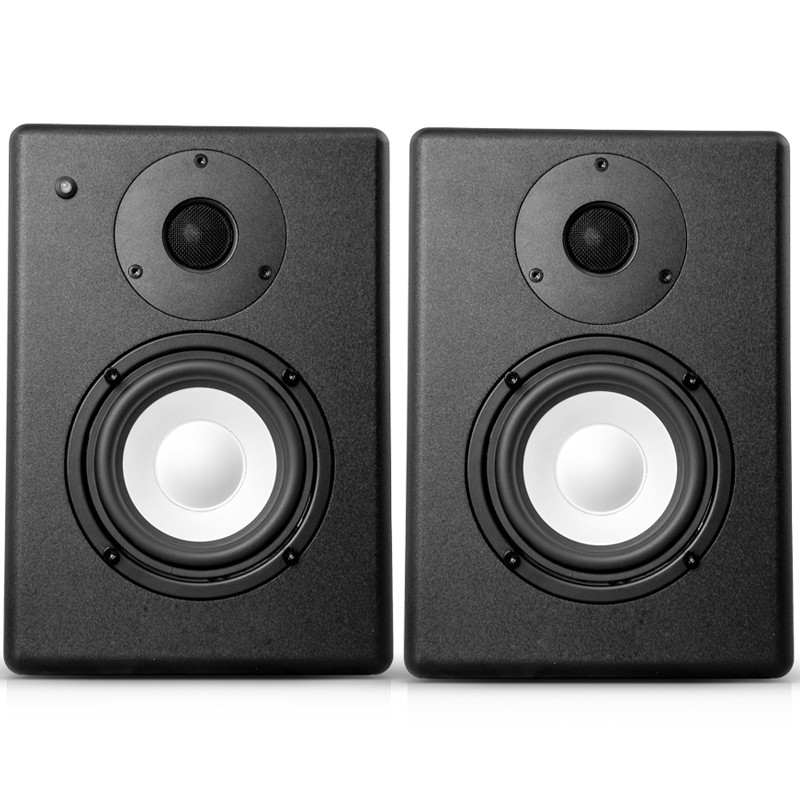 Powered Bookshelf Speakers 200 Watt Stereo Speakers For Music Gaming Turntables Home Theater Systems
