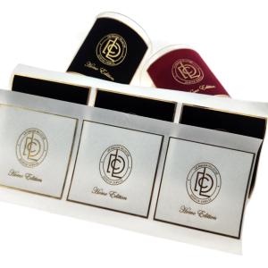 China Hot Sale Velvet Sticker Labels Female Perfume OEM Original Perfume Metal Label for Self-Adhesive wholesale
