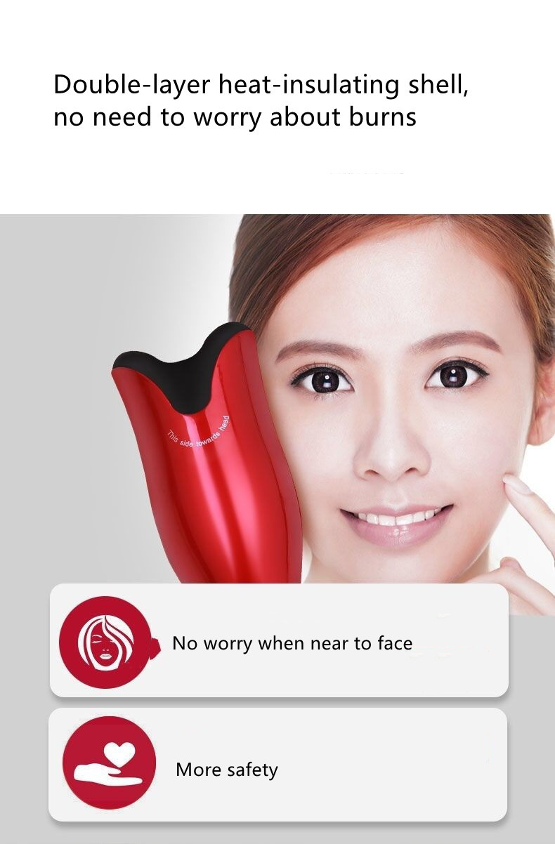 25W Ceramic Coated Auto Rotating Electric Hair Curler 30 Min