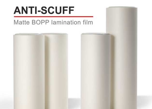 Scuff Resistant Adhesive BOPP/PET Flat Finish Film Roll For Hot-Stamping 18 Mic