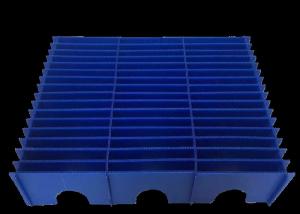 China Blue Corrugated Plastic Compartments For Spare Parts Turn Over wholesale