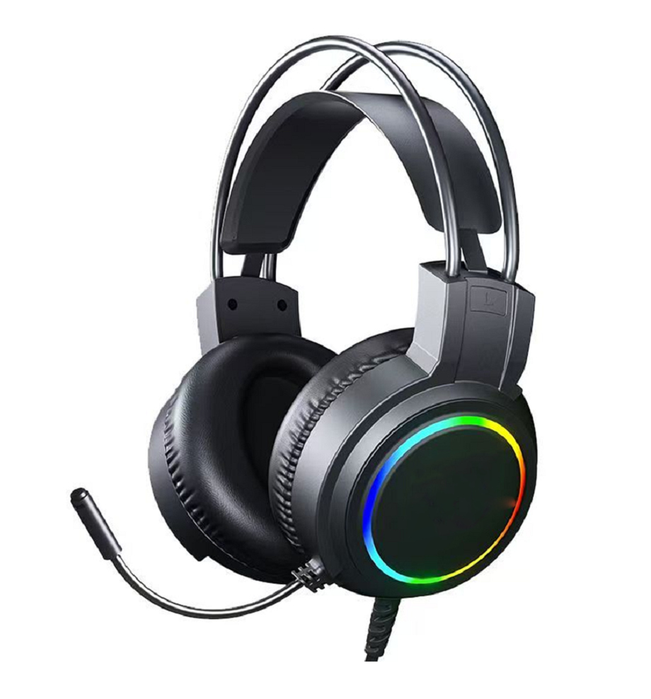 ETEK Gaming Wired Headphones 50mm Driver 20Hz-20kHz Response Omnidirectional Mic 2.0M Cable