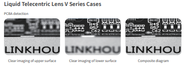 V Series Liquid Telecentric Lens C Mount 100-130mm WD Fast Focus In Milliseconds