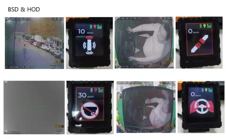 5V-12V Mini LED Display For Visual Reminder AI MDVR ADAS DSM BSD HOD Speed Alarm