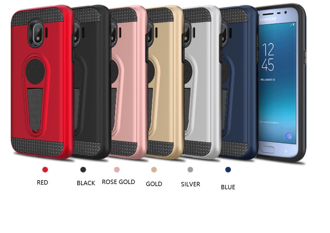 Wang PC+TPU Armor Case with with Kickstand Car Magnetic Absorption Function for Samsung S8 S8 Edge Note8 J5 2017 J7 Prim