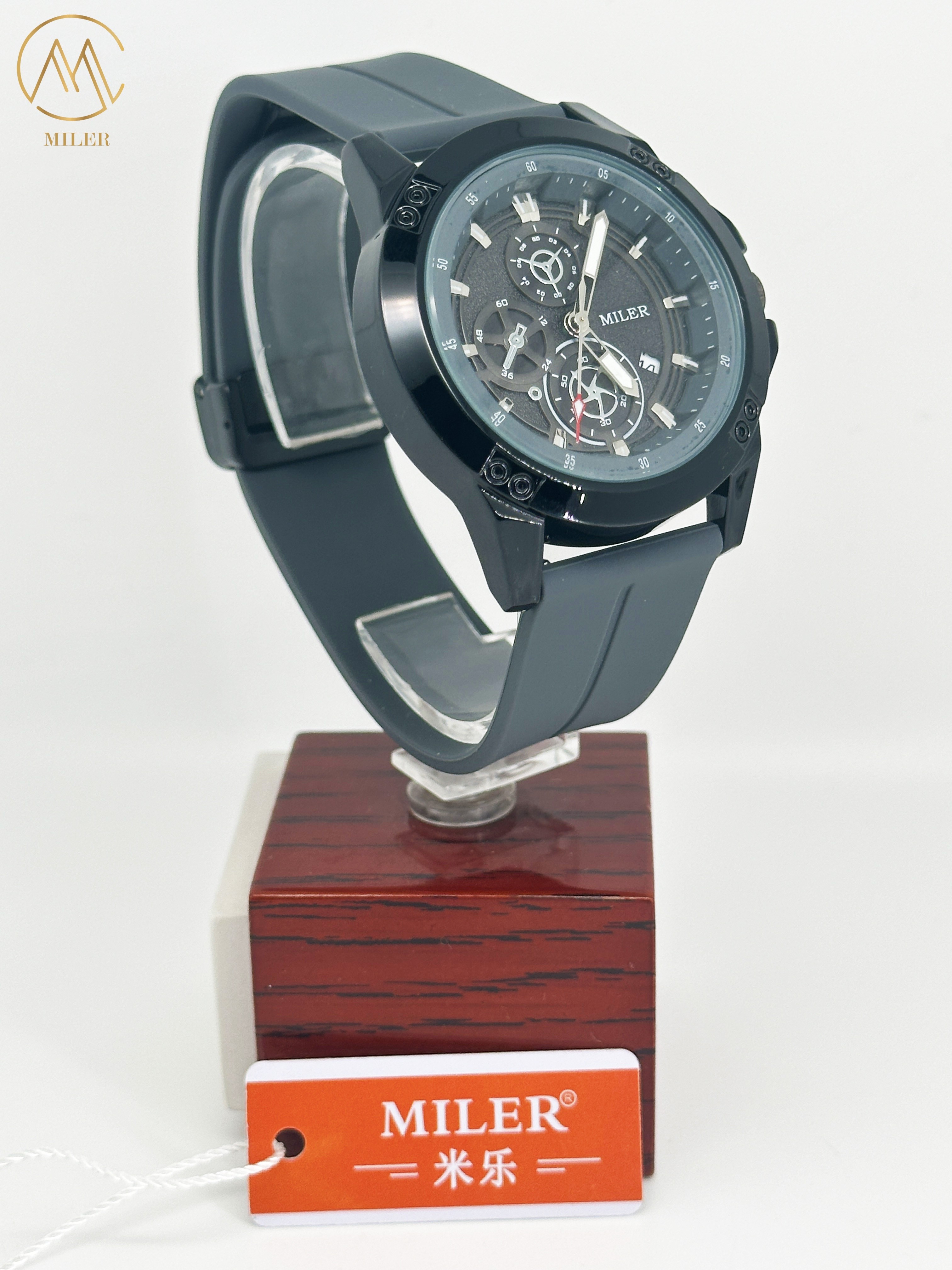 Custom Logo Minimalist Watch For Men Sport Silicone Waterproof Luminous Quartz Watches Mens Business Calendar Wrist Watches