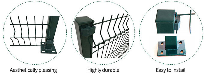 OEM 4.0mm Farm 3d Wire Fence Panels For Garden Rust Resistance