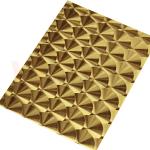 CD Hairline Titanium Gold 3D Laser SS 201 304 316 Decorative Stainless Steel