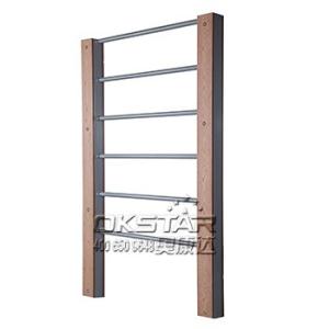 China china outdoor park gym equipment WPC materials based street workout bars wholesale