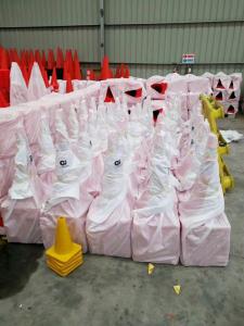 China Road Safety Guiding Cone Orange PVC Plastic Traffic Cones wholesale