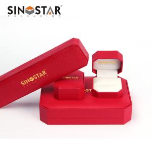 China Velvet Lined Plastic Jewelry Box with Removable Tray Features wholesale