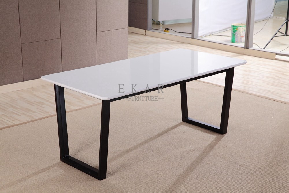 Ash Wood Marble Top Modern Dining Table Wood