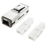 MU to MU simplex metal material connection fiber optic adapter
