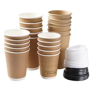 China Customizable Biodegradable Takeaway Coffee Cups wholesale