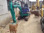 Used KOMATSU PC15 1.5 Ton Mini Excavator For Sale with Rubber track shoe