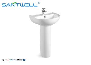 China Oval style Bathroom Pedestal Basins round face washing bowl wholesale