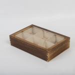 Multifunctional Wooden Storage Box With Dividers Ultraportable Dustproof