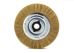 China Bench Grinder Wire Brush / Crimped 8 Inch Wire Wheel Brush 200 X 25.4 X 20MM wholesale