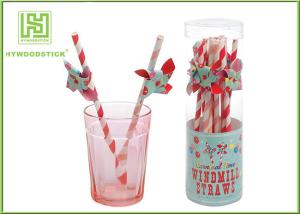 China Nice Colorful Windmill Party Paper Straws In Bulk For Anniversary Decorations wholesale