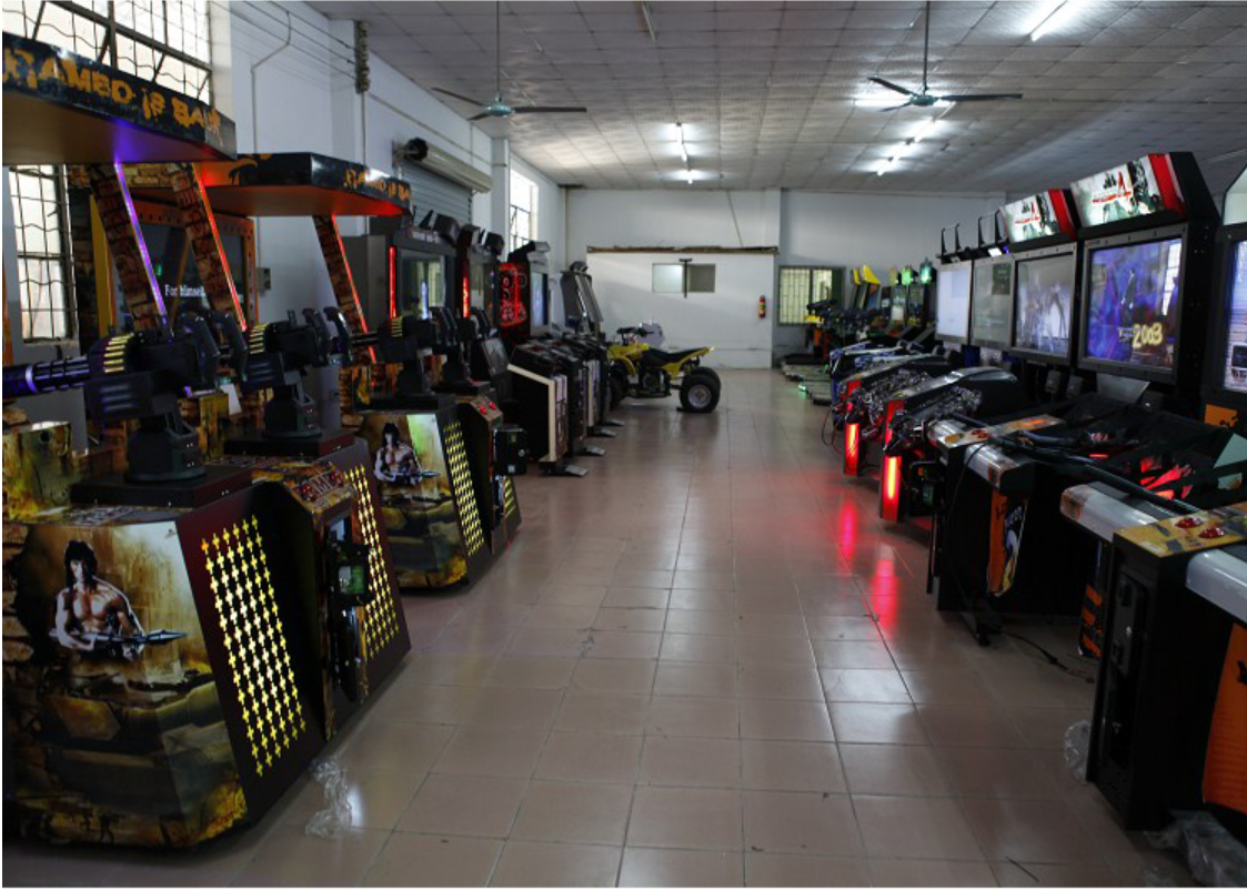Shopping mall arcade shooting gun video simulator console shooting gun games machines