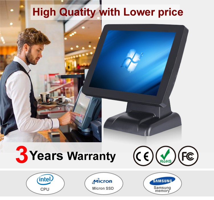 15 inch Resistive None Flat Touch Screen POS Terminal Top Choice for Country Markets