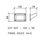 Pocket Handle, for speaker,Rohs