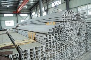 China Steel Frame Structure Stainless Steel Channel Waist Thickness 5mm SS 304 Channel wholesale