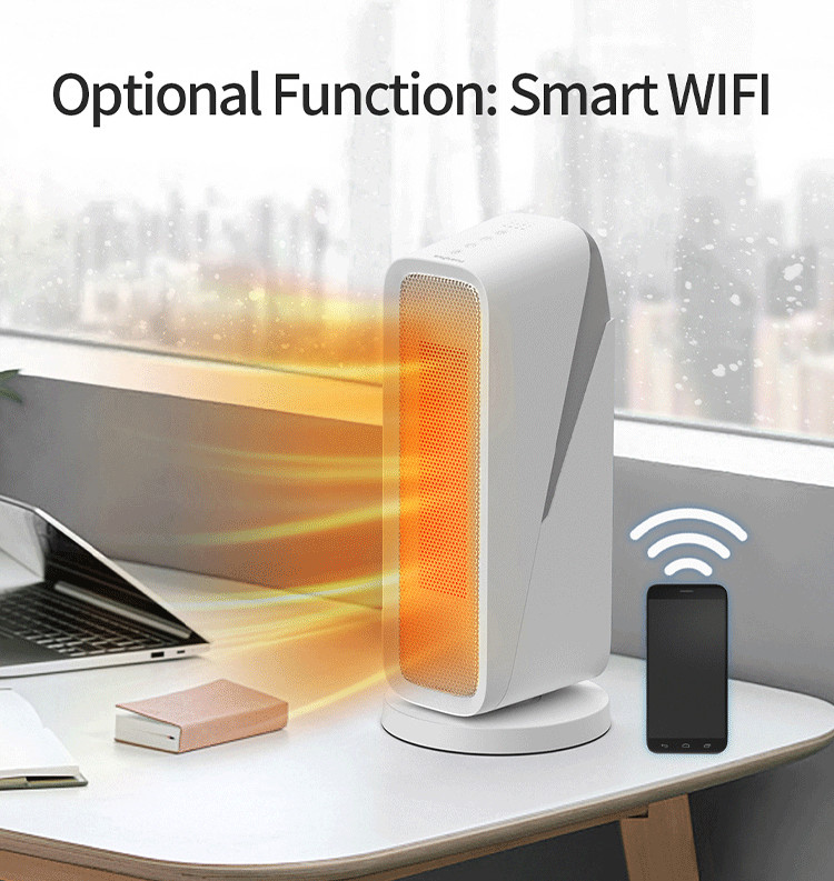 ABS + PC Anti Flaming Desktop Heater Fan App Controlled For Household / Office