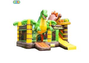 China Dinosaur Pattern Inflatable Bounce House Combo Soft High Performance wholesale