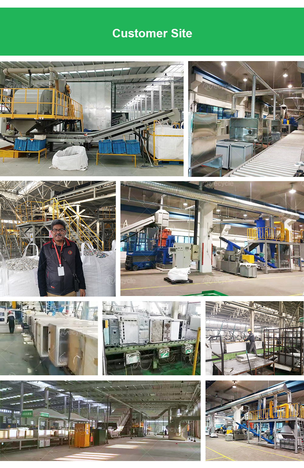 Home Appliances Old Refrigerator Recycling Plant 25units/H-100units/H