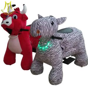 China Hansel fun park electronic walking plush animal scooter amusement ride wholesale