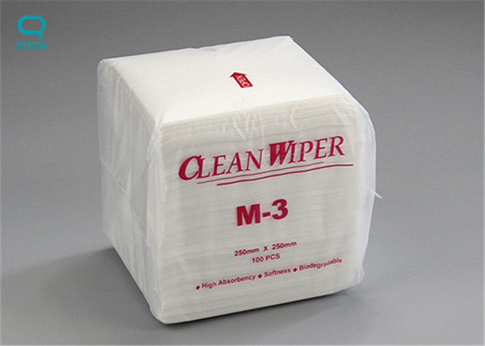 56G/M2 Nonwovens 9''X9'' Clean Room Wipes Lint Dust Free White