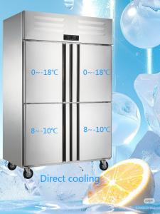 China Power Saving Commercial Upright Fridge Freezer 1000L 4 Door Commercial Freezer wholesale