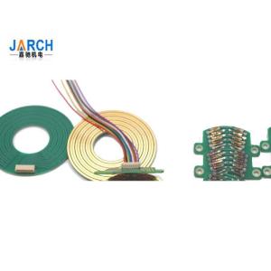 China Cylindrical 360 Degree 250RPM 14mm Pancake Slip Ring wholesale