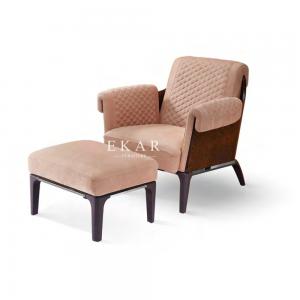China Modern Leather Relaxing Italian Design Armchair Upholstered Chair  W006SF11A wholesale