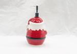 Daily Care Ceramic Bathroom Set Santa Christmas Soap Lotion Dispenser Pump Foam