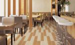 Non Slip Wood Glazed Porcelain Floor Tiles / Porcelain Tile Wood Look Pattern