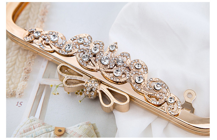 Vintage Wedding Bag Bowknot Purse Clutch Frames 205mm*75mm