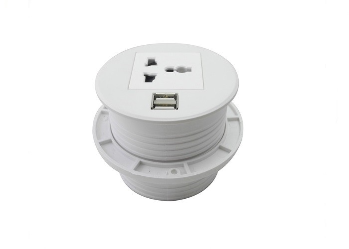 Grommet Mini Type Power Socket Outlet Abs Material Easily Flips Over