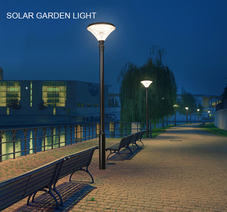 Irradiation Area Pathway Solar Garden Light High Brightness Decorative Commercial